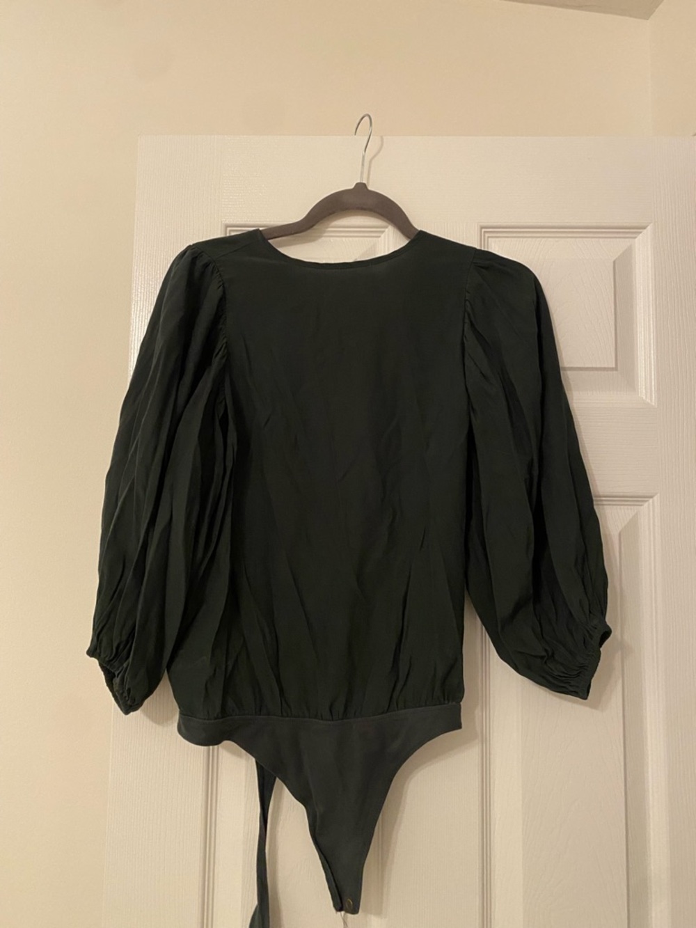 Bohme Deep Teal Puff Sleeve Bodysuit